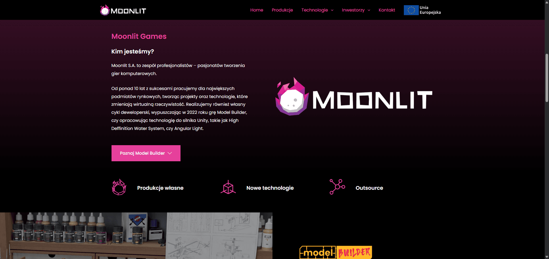 Moonlit Games — Website for a Game Studio — Marketing